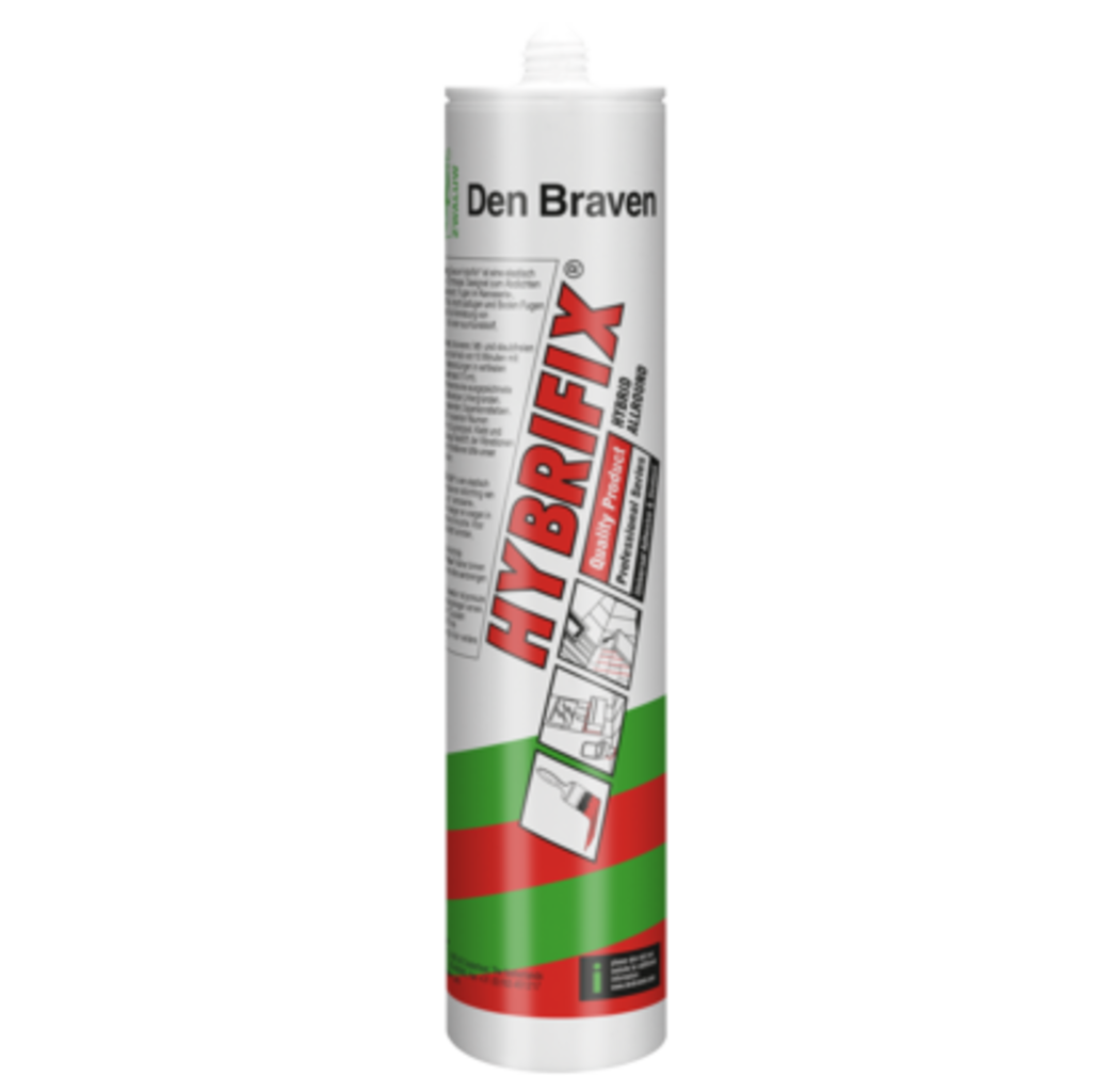 Zwaluw Den braven Zwaluw hybrifix kit - bruin - 290 ml