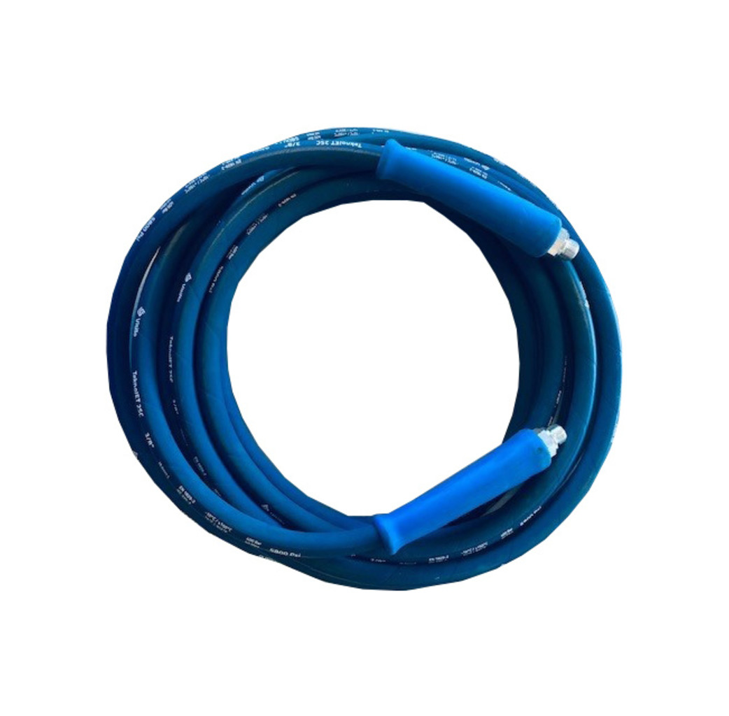 Arpo Arpo Reinigingsslang 3/8" - 2 staalinlage - geassembleerd - blauw