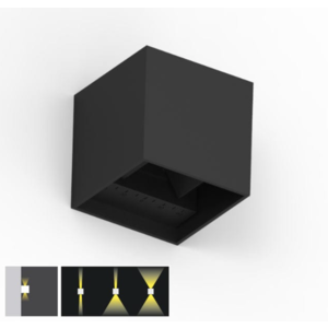 Tronix Tronix Wandlamp Cube dimbaar - 6W - 10x10x10 cm - 2700K - zwart - 149-144 - 6