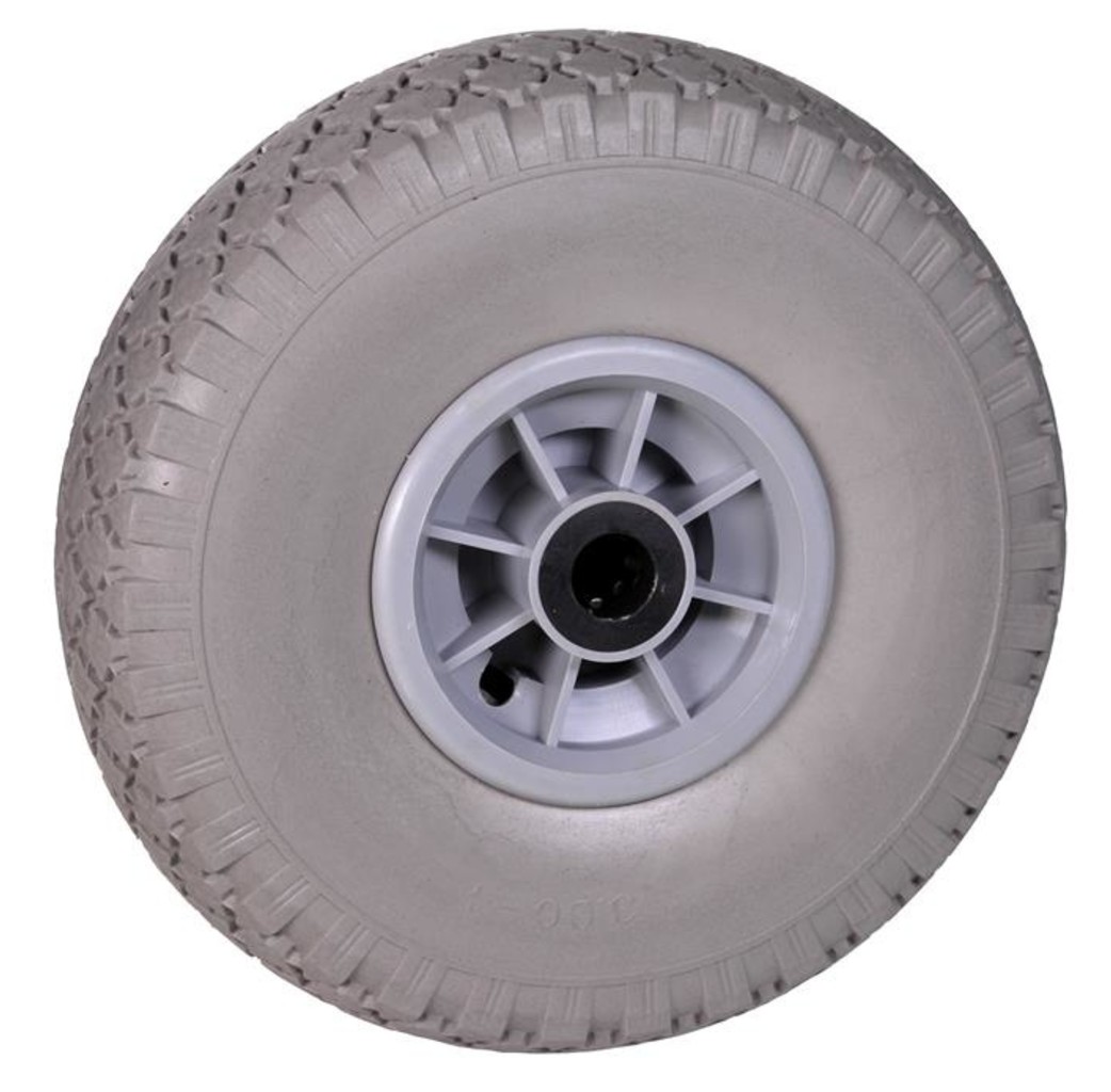 Hummer Hummer CW124 Wiel voor steekwagen - 300x4 - volrubber - PVC naaldlagers 20 mm