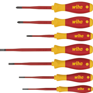 Wiha Wiha A3201VB-01 Schroevendraaierset SoftFinish electric slimFIX - sleuf / philips / pozidriv - 7-Delig - 44867