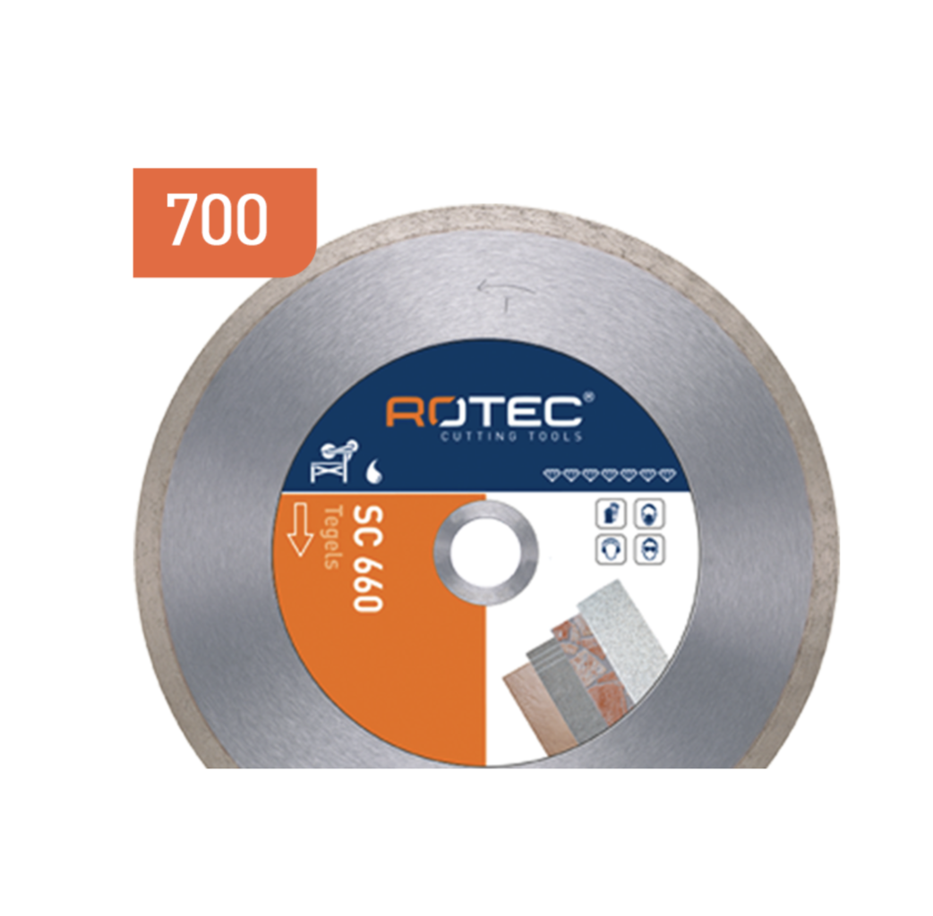 Rotec Rotec Diamantzaagblad tbv tegels - SC 660 - 700