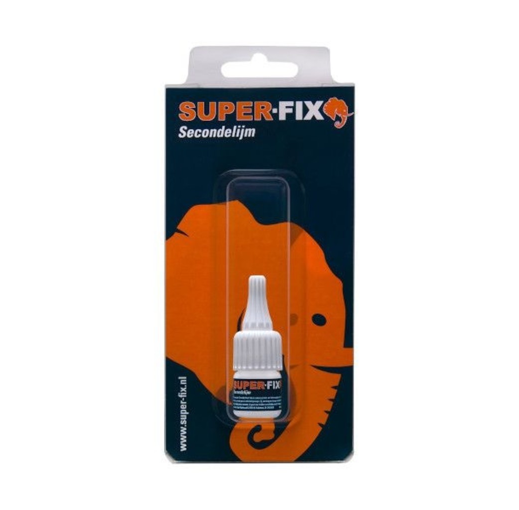 Super-Fix Super-Fix Secondelijm - 5 gram - transparant - 1601001BL