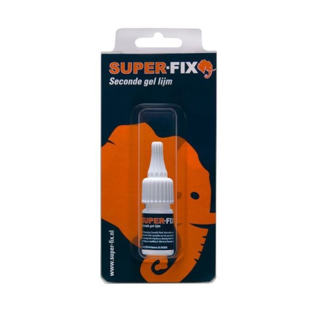 Super-Fix Super-Fix Seconde gel lijm - 10 gram - transparant - 1601003BL