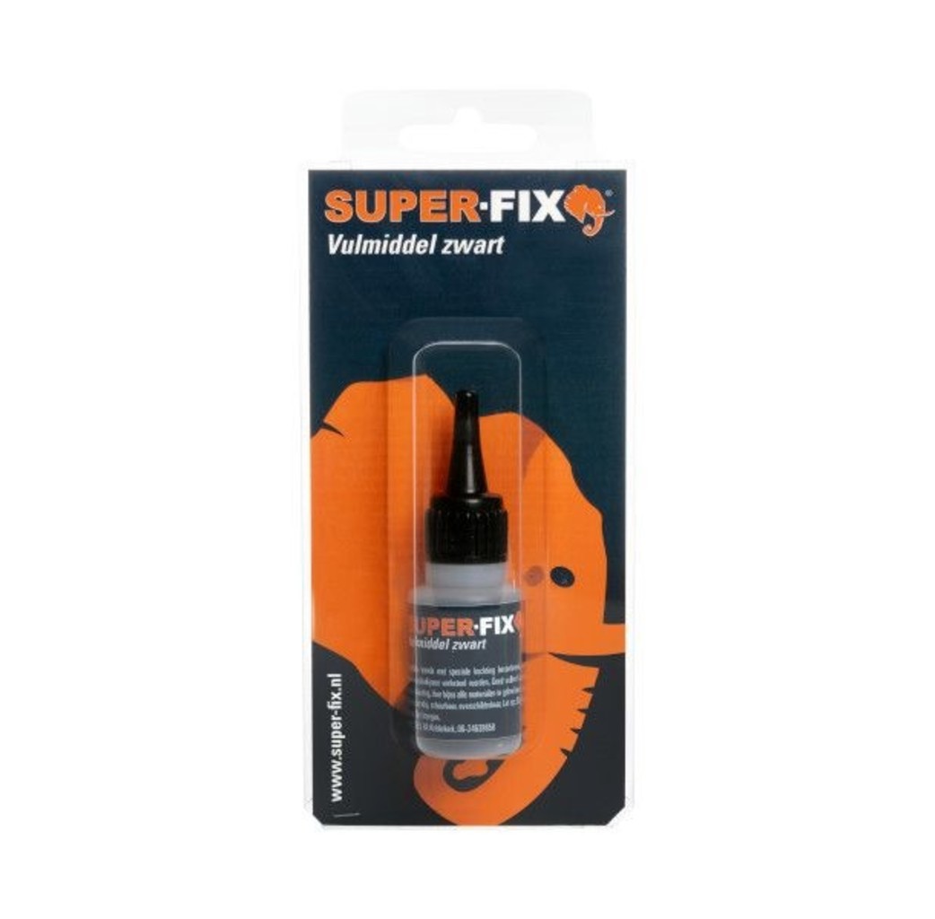 Super-Fix Super-Fix Vulmiddel - 20 gram - zwart - 1602002BL