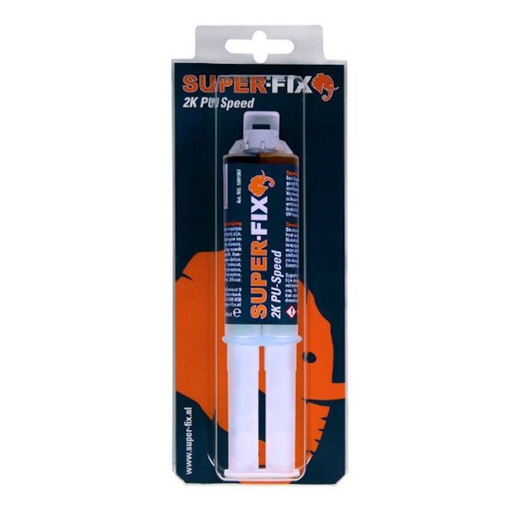 Super-Fix Super-Fix PU speed lijm - 25 ml - zwart - 1601007BL