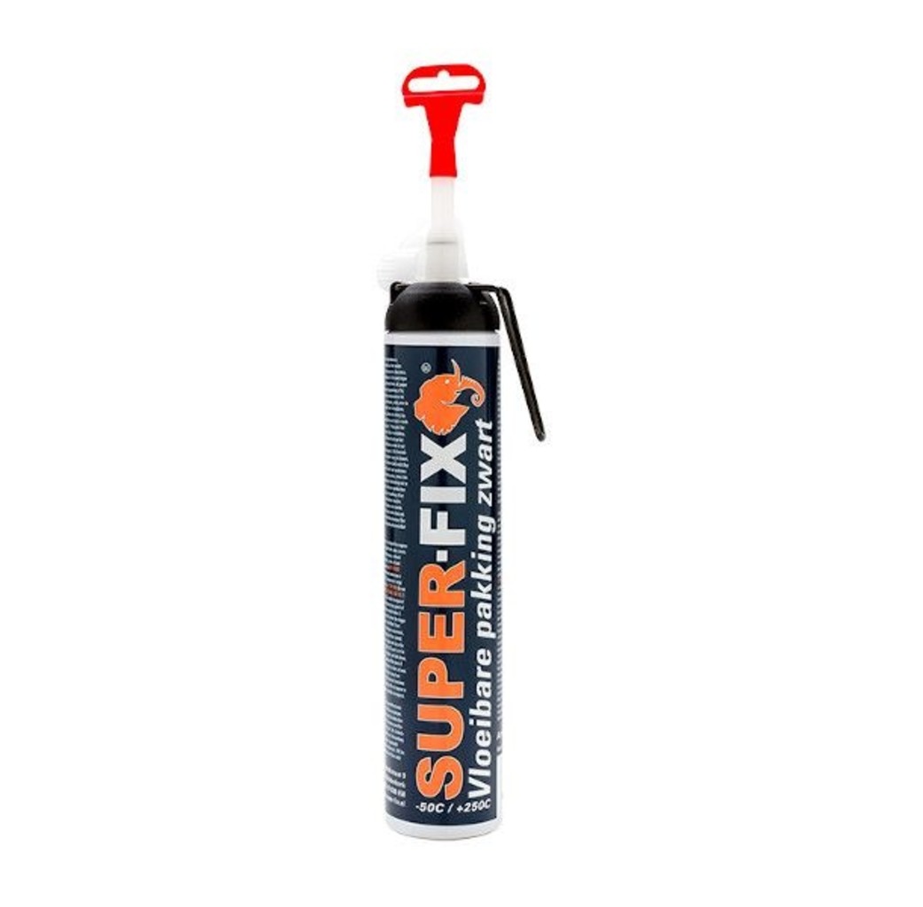 Super-Fix Super-Fix vloeibare pakking - zwart - 200 ml - 1610001