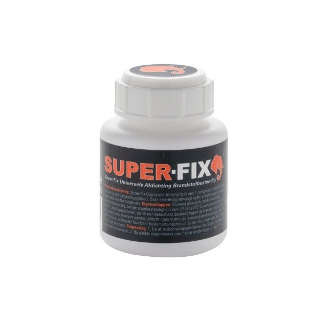 Super-Fix Super-Fix universele afdichting brandstofbestendig - rood - 80 ml - 1610003