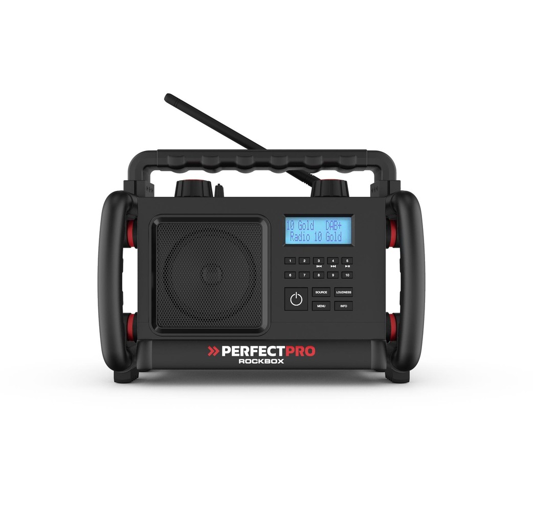 PerfectPro PerfectPro ROCKBOX bouwradio - DAB+, Bluetooth - RBX3