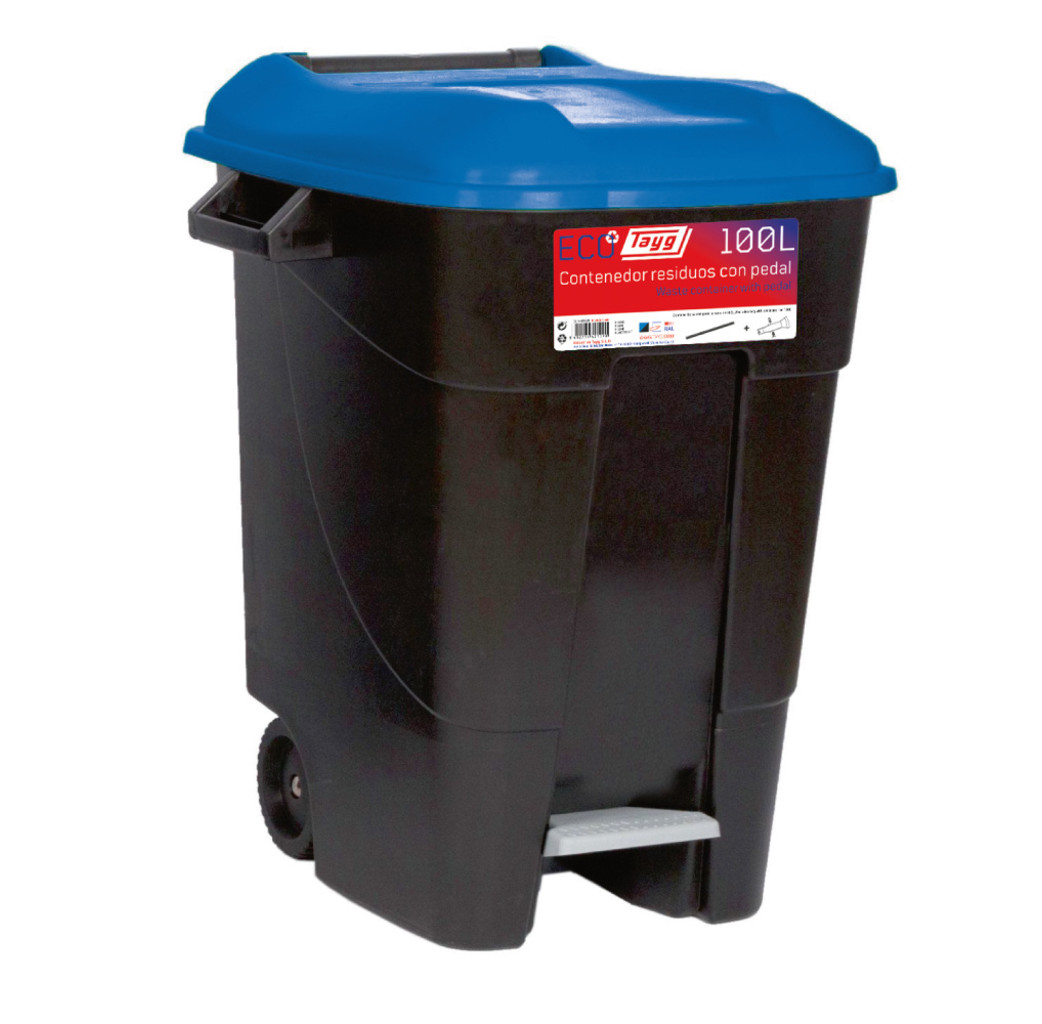 Tayg Tayg Afvalcontainer met voetpedaal - 100 liter - 421020