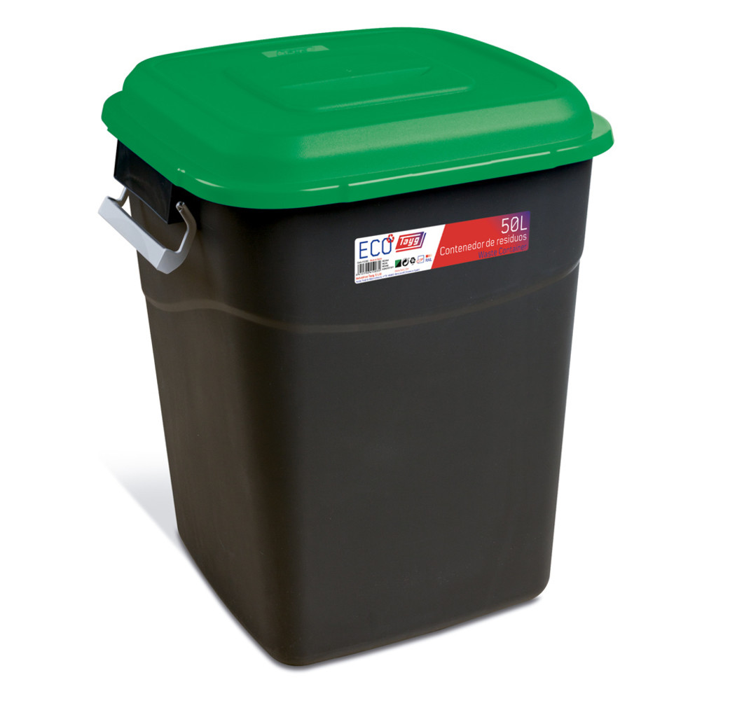 Tayg Tayg Afvalcontainer - 50 liter - groen/ zwart - 412035