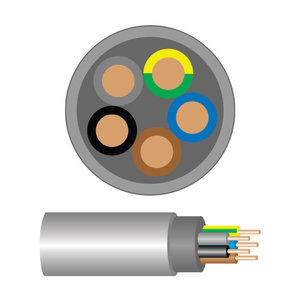 Hevu tools Stroomkabel neopreen 5x2,5 mm² - H07RN-F - prijs per meter - 1