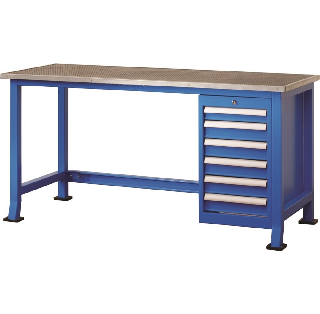 Huvema Huvema Werktafel met 6 laden - MDF werkblad - BL 6D 1700x700x850 WB