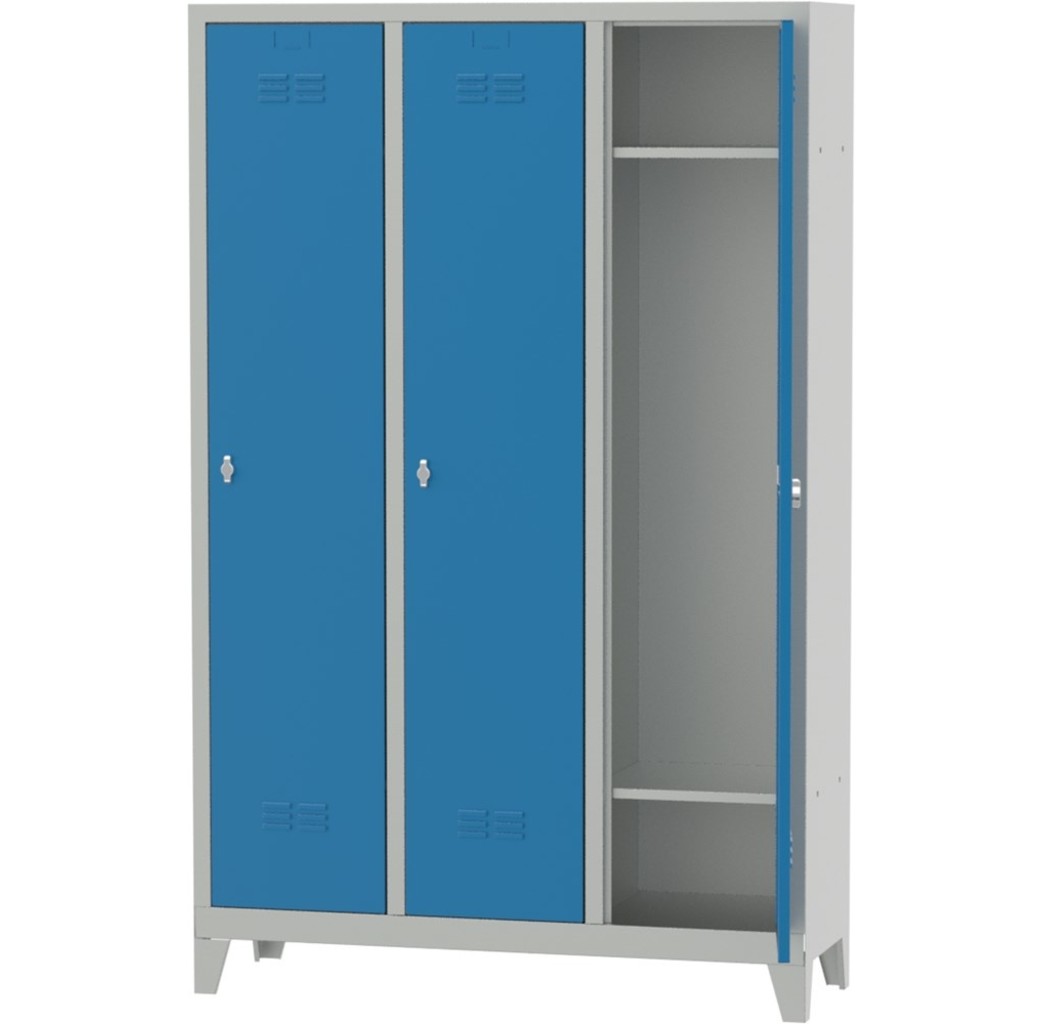 Huvema Huvema Lockerkast - 3 personen - BL 1180x400x1850 3PL