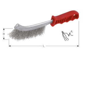 Rotec Rotec Handborstel - staaldraad 265 mm - 798.0820 - 0