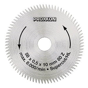 Proxxon Micromot Proxxon Cirkelzaagblad "Supercut"  voor KS 230 - Ø58 mm, 80T - 28 014