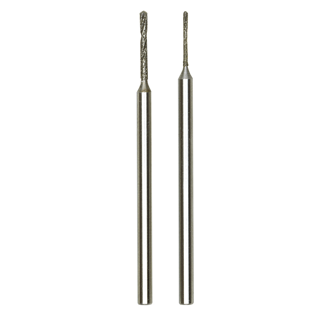 Proxxon Micromot Proxxon Diamant spiraalboren - 0,8 + 1,2  mm - 2 stuks - 28255