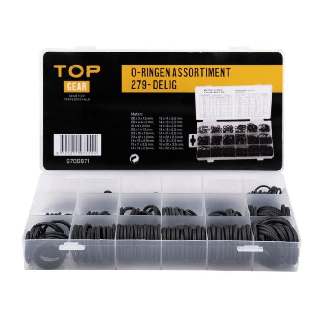 Topgear Topgear O-ringen assortiment - 279-delig