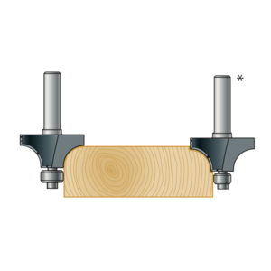 Stehle Stehle Hardmetalen Kwartfrees - afrondfrees met aanlooplager - Ø15,7 x 50 mm, R=1,50 mm - 58512088 - 1