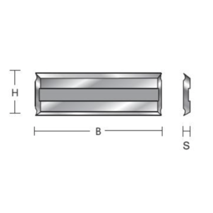 Stehle Stehle HW Keermessen - 20x10x1,5 mm Z=4 - L20/10-4RS