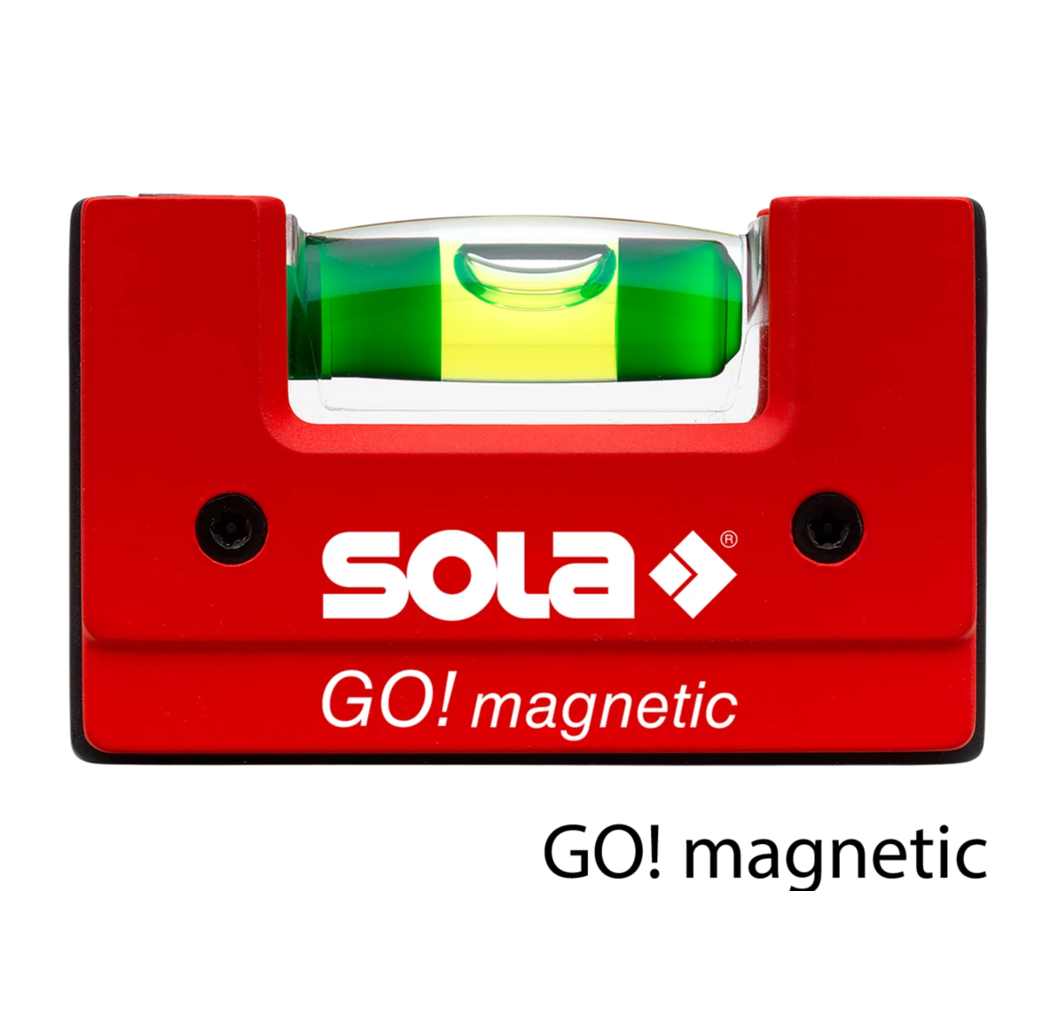 Sola Sola GO! Magnetic mini waterpas - magnetisch - 68x21x42 mm - 01621101