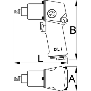 Unior Unior 1562 Pneumatische slagmoersleutel - 1/2" - 1