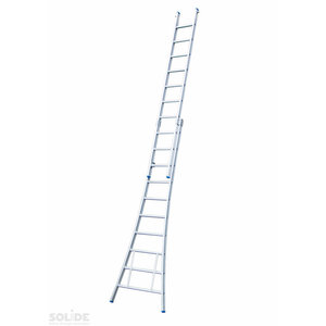Solide Solide Schuifladder / omvormbare ladder - 2-delig - aluminium - 0