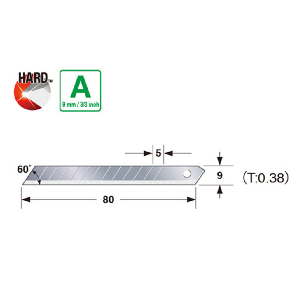 Tajima Tajima LCB-30 Endura-Blade™ A reserve afbreekmessen - 9 mm - 10 stuks