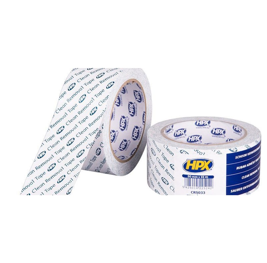 HPX tapes HPX Schoon verwijderbare tape - Clean removal tape - 38 mm x 33 meter - CR3833
