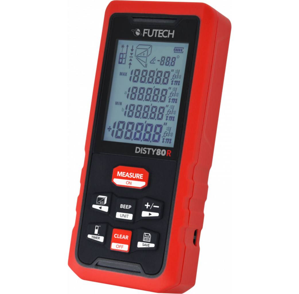 Futech Futech Disty 80R Afstandsmeter - rood - 80 meter - 202.80R