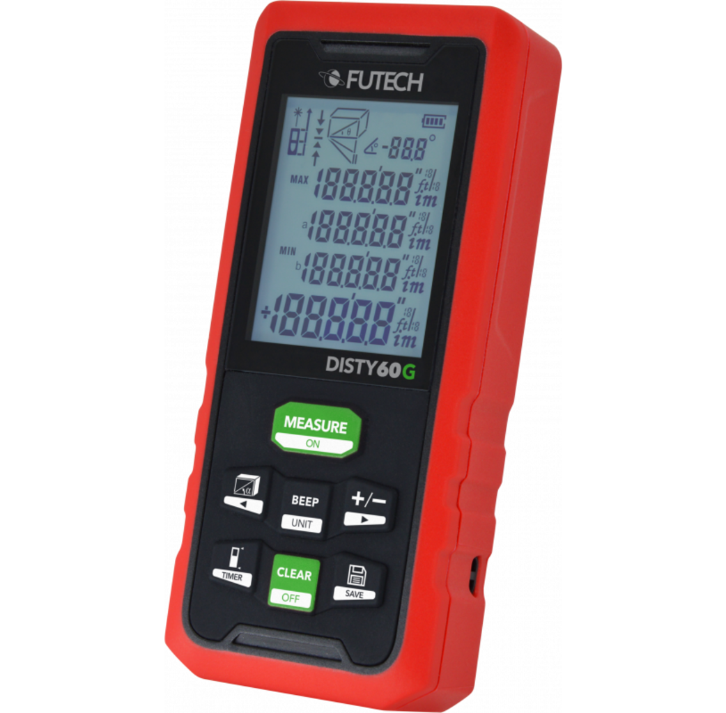 Futech Futech Disty 60G Afstandsmeter - groen - 60 meter - 202.60G