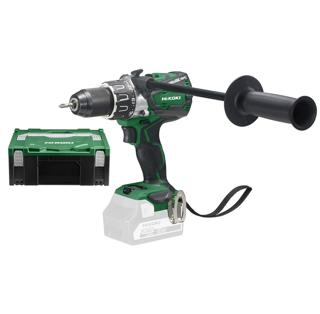 Hikoki powertools Hikoki DV18DBL2W2Z Accu klop-boor- schroefmachine body - 18V - 136 Nm - koolborstelloos - HSC