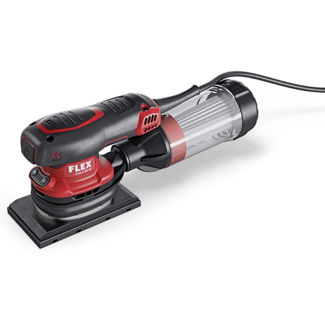 Flex powertools Flex OSE 2-80 EC Set Vlakschuurmachine met toerentalregeling - 260W - in koffer - 468.924