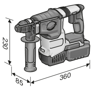 Flex powertools Flex CHE 2-26 18.0-EC Accu boorhamer - 18V - 2,6J - L-BOXX® - 478482 - 6