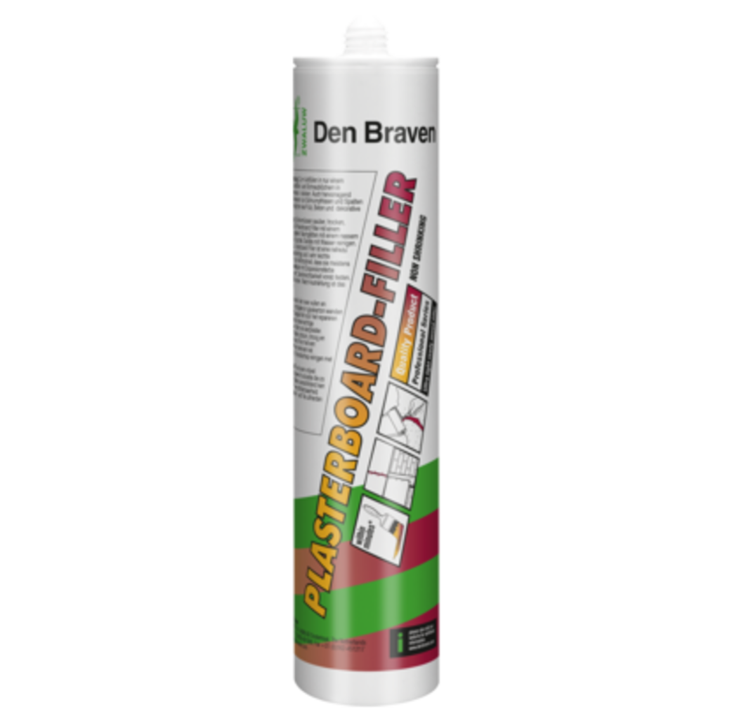 Zwaluw Den braven Zwaluw Plasterboard-filler - wit - 310 ml