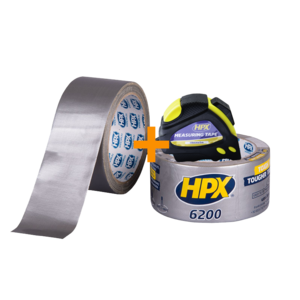 HPX tapes HPX 6200 Pantsertape met gratis rolmaat - 48 mm x 50 meter - CS5050R