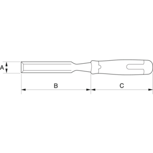 Bahco Bahco 434-8 ERGO™ splitproof Steekbeitel voor hout - 8 mm - 6