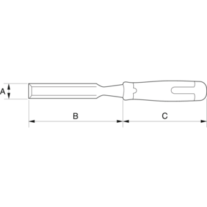 Bahco Bahco 434-38 ERGO™ splitproof Steekbeitel voor hout - 38 mm - 6