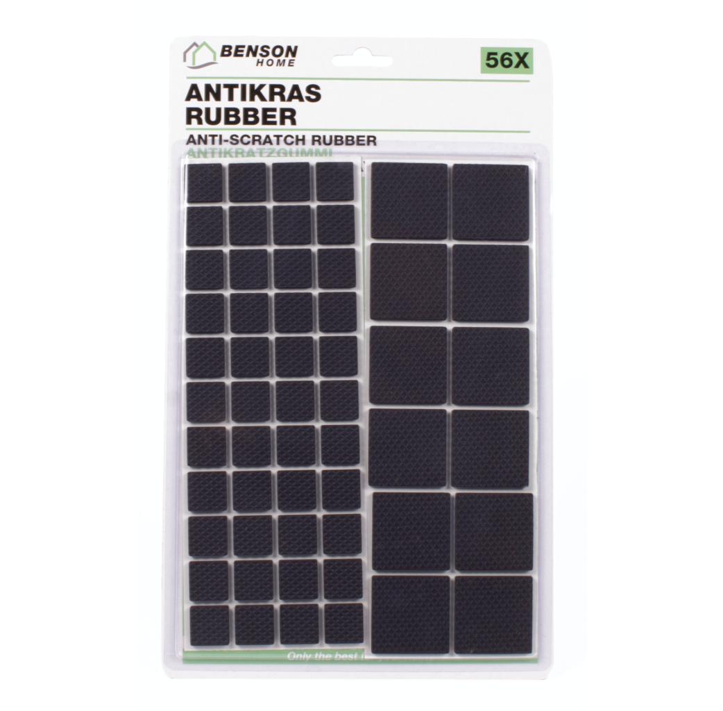 Benson Products Benson 007787 Antikras rubber - zwart - 56-delig