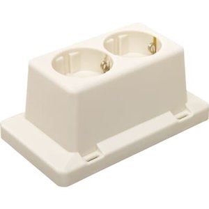 ABB ABB HAF 3611W2 2-voudige wandcontactdoos voor 3611 - creme - 37046