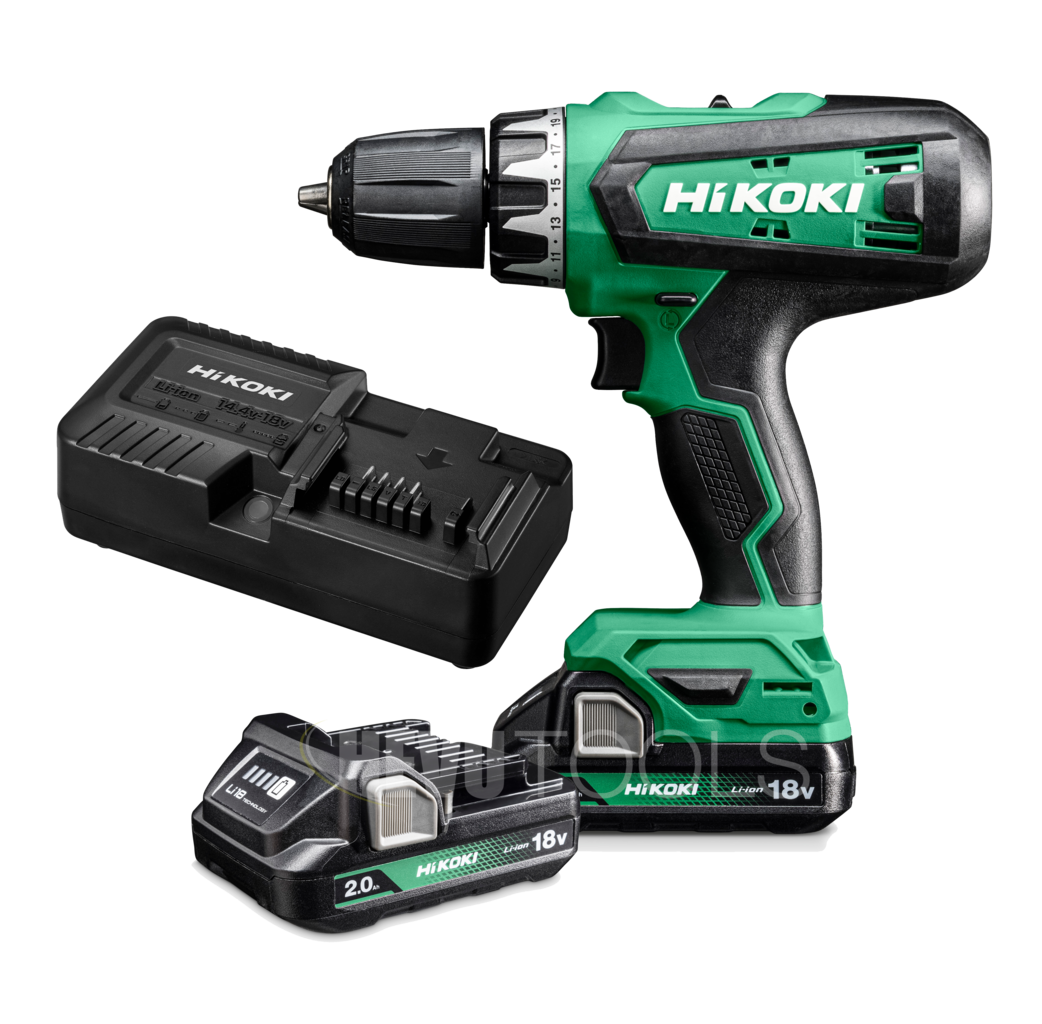 Hikoki powertools Hikoki DS18DFWCZ Accu boor- schroefmachine - 2x 18V, 2.0Ah - 53 Nm - in koffer