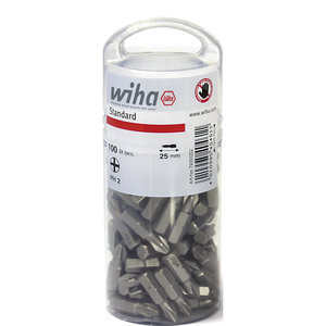 Wiha Wiha 7929ZPH Bits standaard - PH2 philips - 25 mm - 1/4" - 100 stuks - 40461 - 0