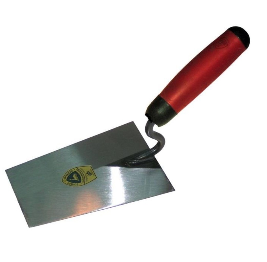 Schwan Schwan 5111518 Stucadoorstroffel recht model - 180 mm - RVS - comfort grip handvat