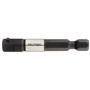 Rotec Rotec Adapter 1/4"- E6,3 naar 1/4" 4-kant met stift - 50 mm - 820.00301