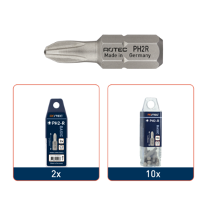 Rotec Rotec PRO Bit PH2R (gereduceerd) - 25 mm - PH (Philips) - 2