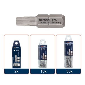 Rotec Rotec PRO Bit TX9 - 25 mm - TX (torx) - 2 stuks - 806.00092 - 2