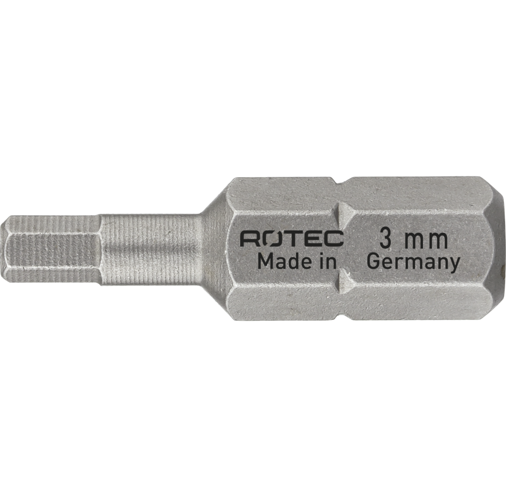 Rotec Rotec PRO Bit HEX 3 mm - 25 mm - HEX (inbus) - 2 stuks - 811.00302