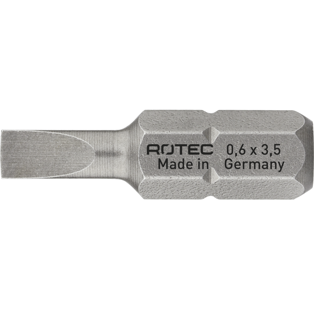 Rotec Rotec PRO Bit SL 0,5x3,0 mm - 25 mm - SL (sleuf) - 2 stuks - 812.00302