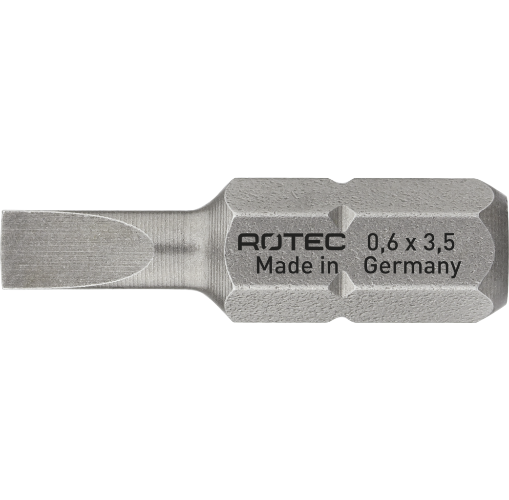 Rotec Rotec PRO Bit SL 0,8x4,0 mm - 25 mm - SL (sleuf) - 2 stuks - 812.00402