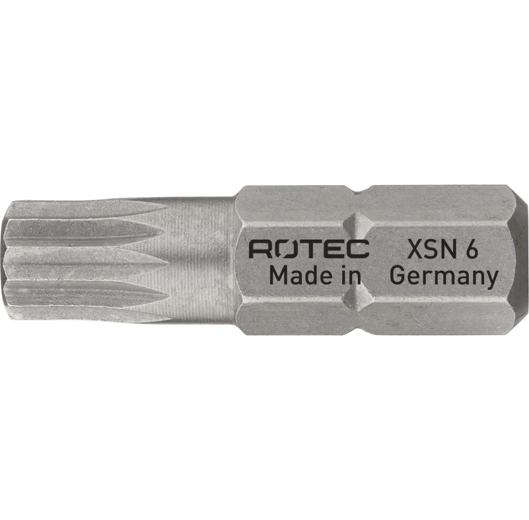Rotec Rotec PRO Bit XZN M6 - 25 mm - XZN (veeltand) - 2 stuks - 813.00062